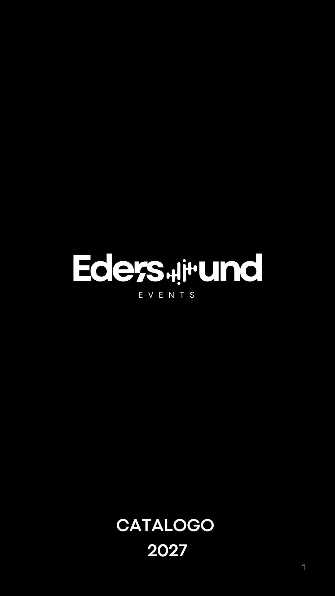 Catálogo de alquiler Edersound 2027