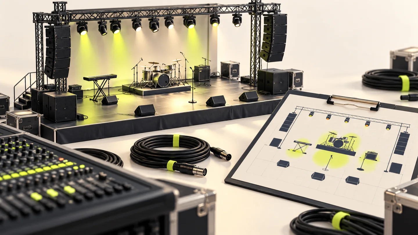Cómo preparar un concierto: del rider técnico a la prueba de sonido